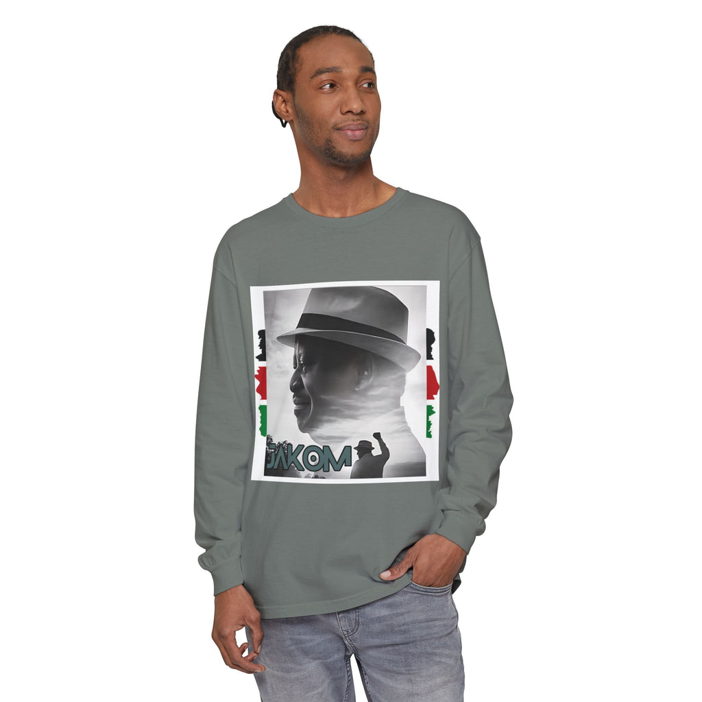 Raila Jakom 2 Kenya Unisex Garment-dyed Long Sleeve T-Shirt