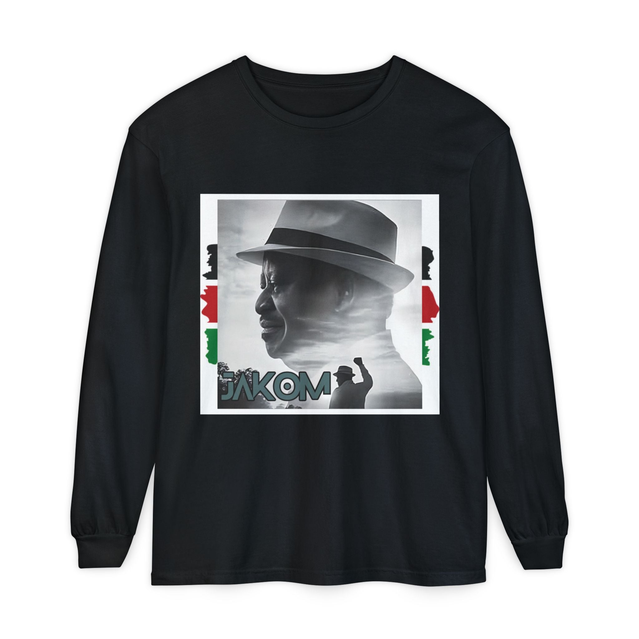 Raila Jakom 2 Kenya Unisex Garment-dyed Long Sleeve T-Shirt