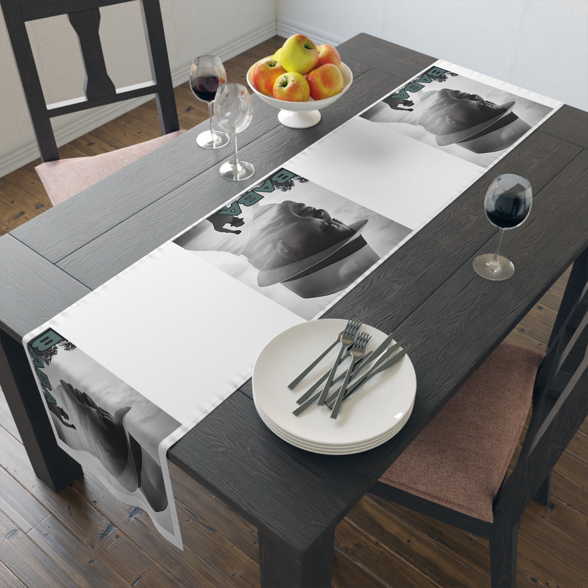 Raila Baba 3 Table Runner (Cotton, Poly)