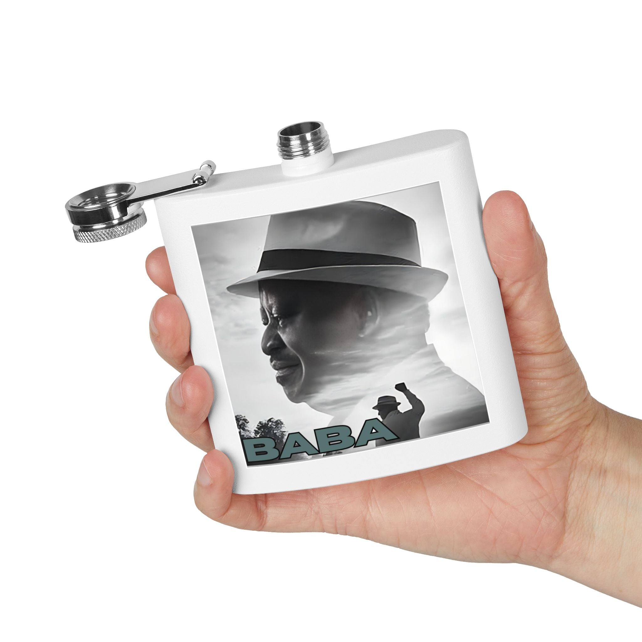 Raila Baba 3 Stainless Stl Flask, 6oz