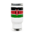 Kenya Flag Stainless Stl Travel Mug with Handle, 14oz