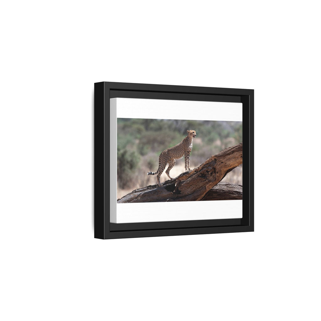 Painting Cheetah Matte Canvas, Framed (Multi-color)