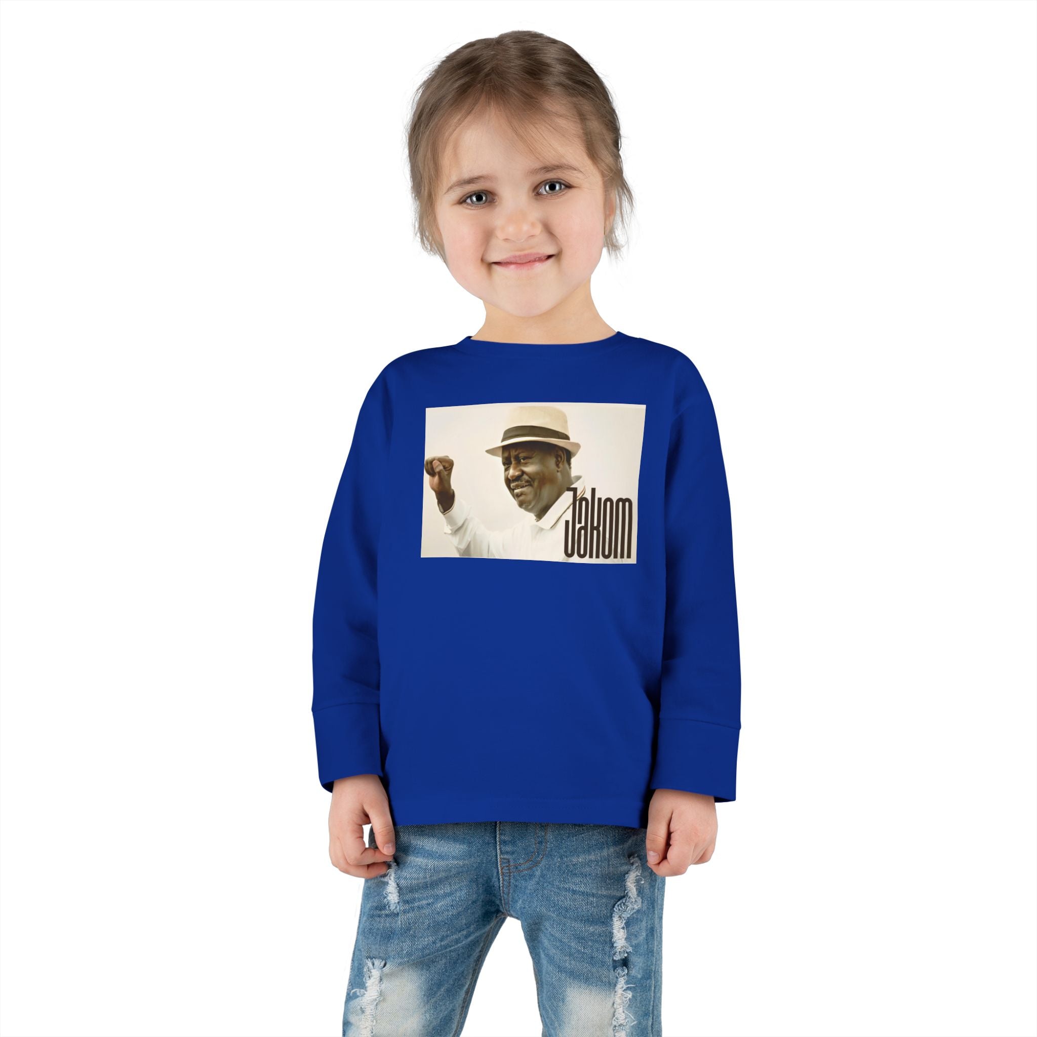Raila Jakom 1 Toddler Long Sleeve Tee - 'Cahnom' Design