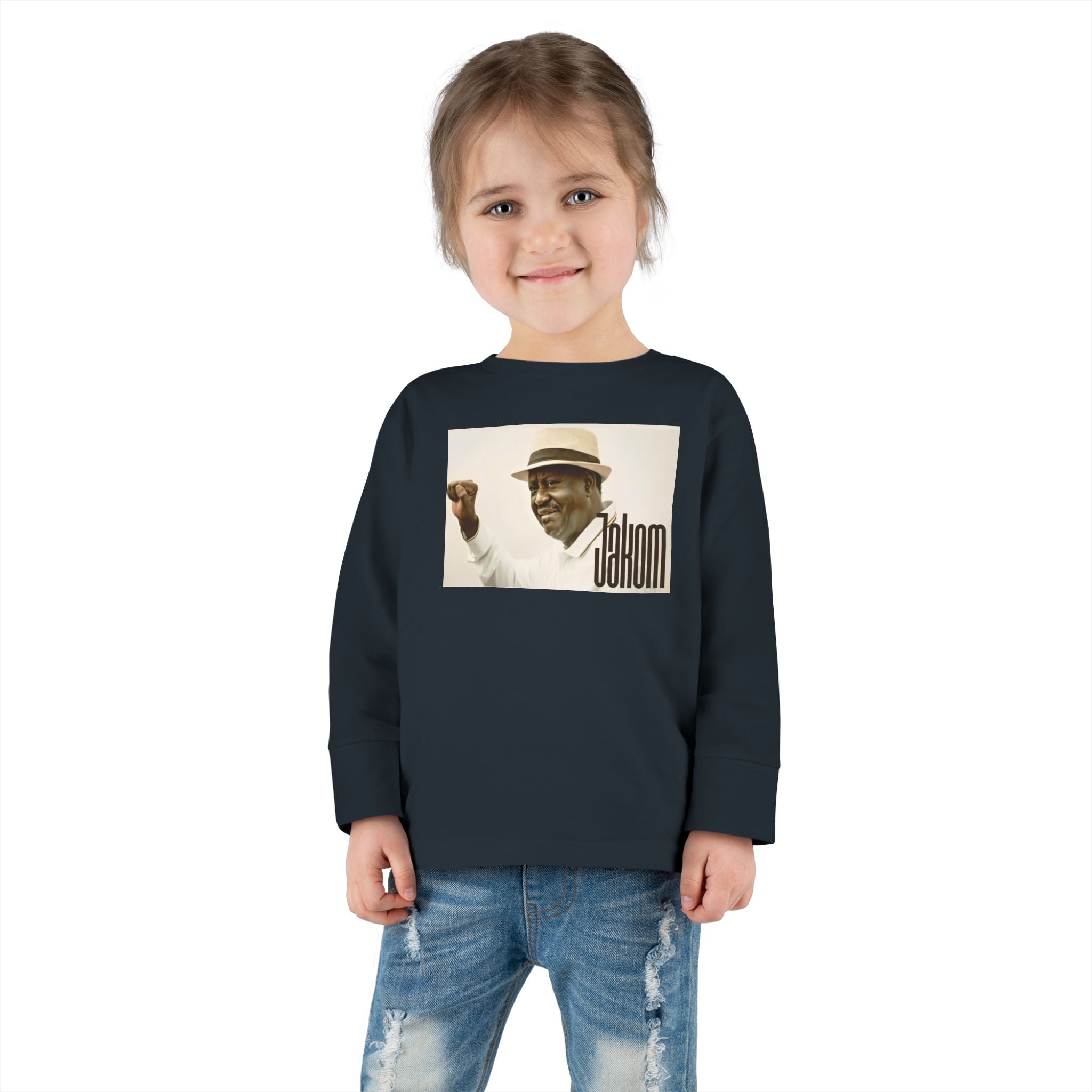 Raila Jakom 1 Toddler Long Sleeve Tee - 'Cahnom' Design