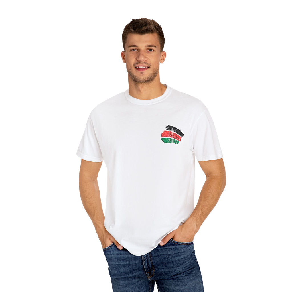 Kenya Flag Unisex Garment-Dyed T-shirt