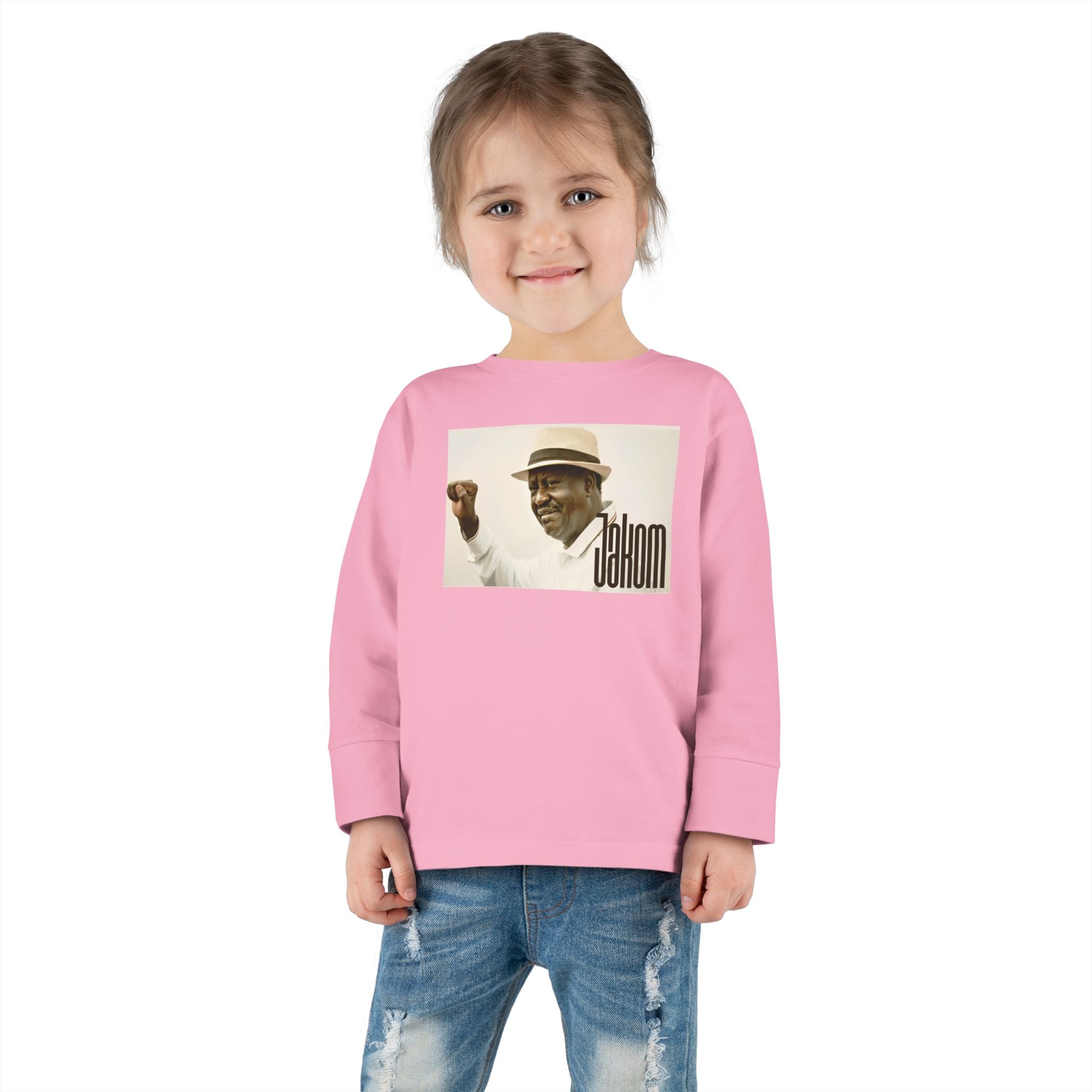 Raila Jakom 1 Toddler Long Sleeve Tee - 'Cahnom' Design