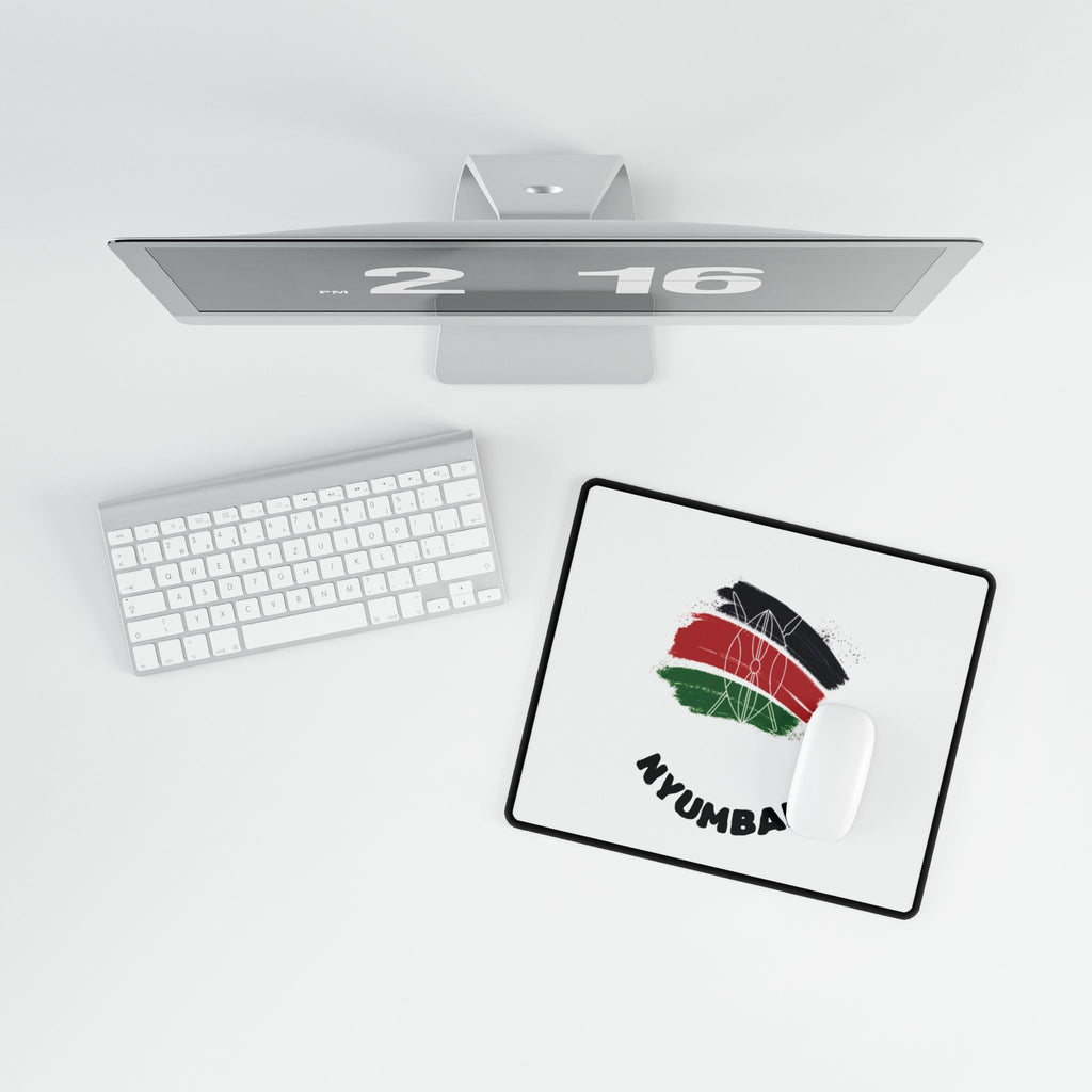 Kenya Flag Nyumbani Desk Mat - Stylish Desk Protector (mouse pad)