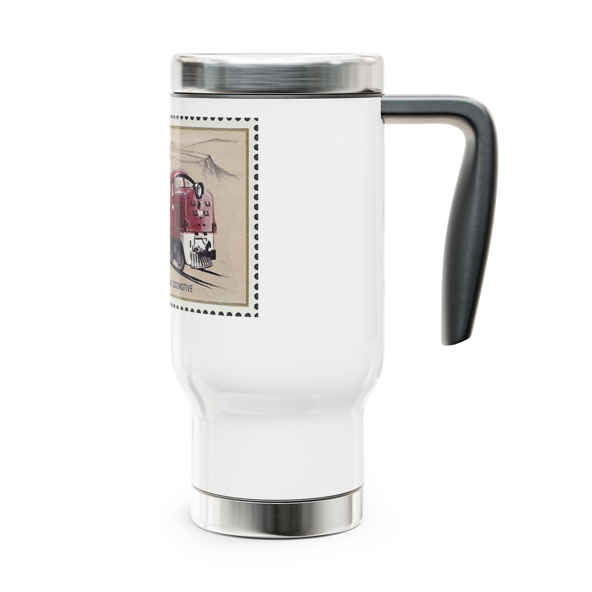 Stamp Collection Stainless Stl Travel Mug with Handle, 14oz