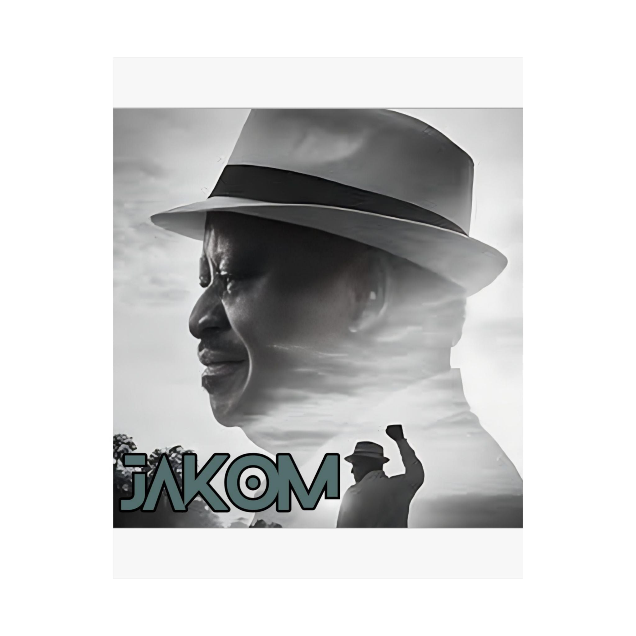 Raila Jakom 2 Vintage Portrait Poster