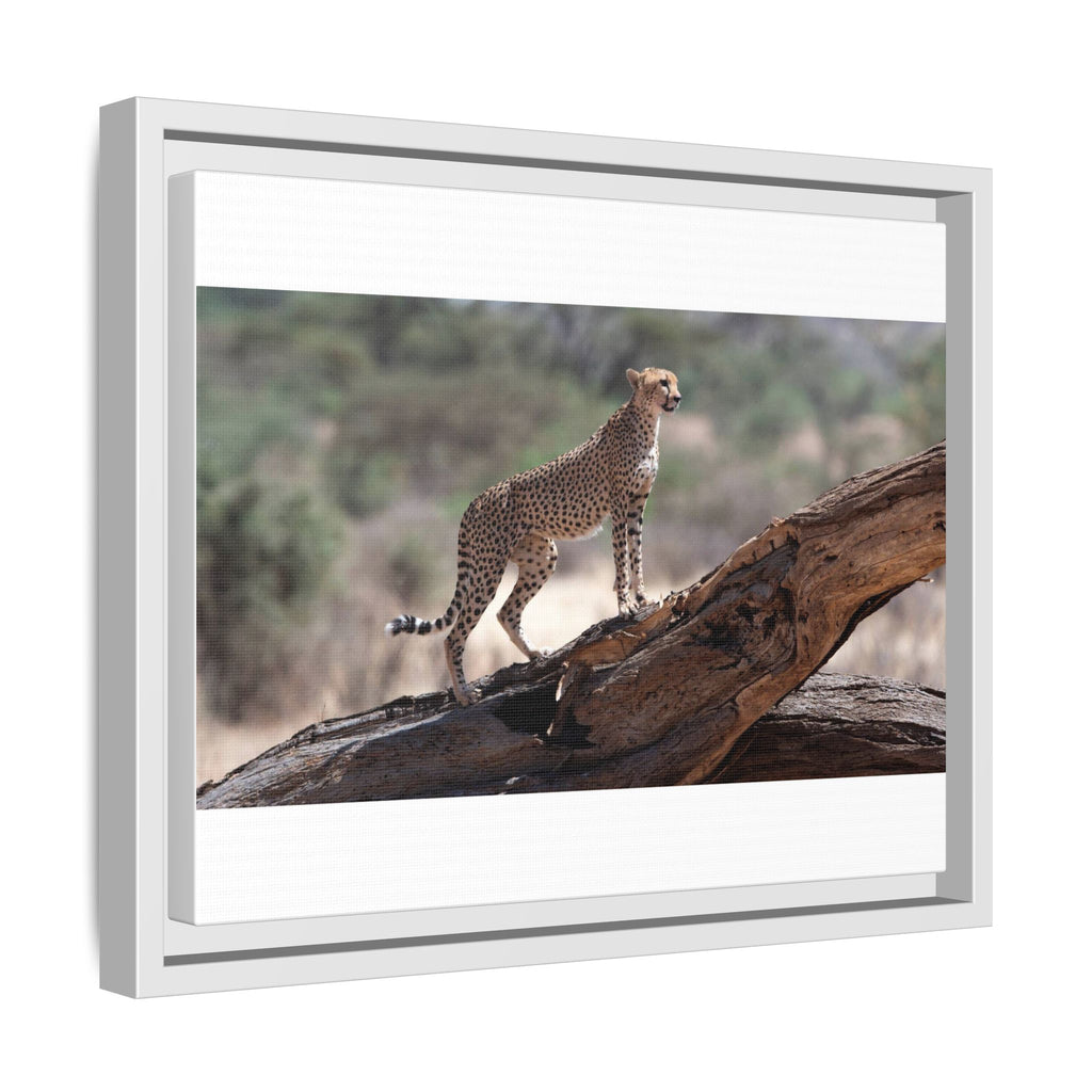 Painting Cheetah Matte Canvas, Framed (Multi-color)