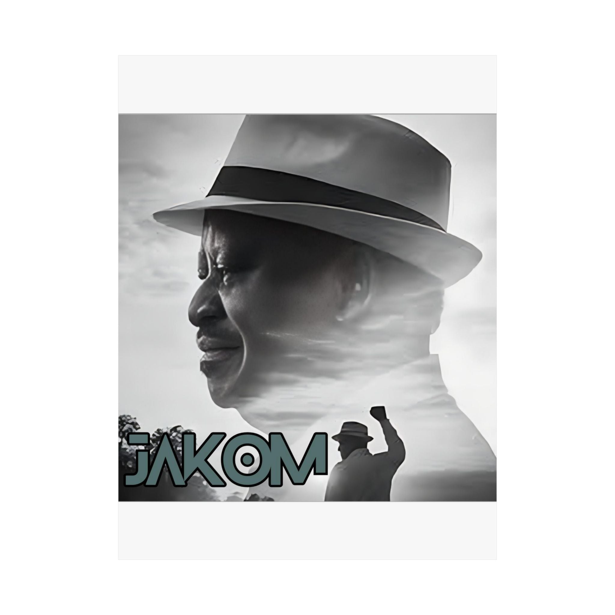 Raila Jakom 2 Vintage Portrait Poster