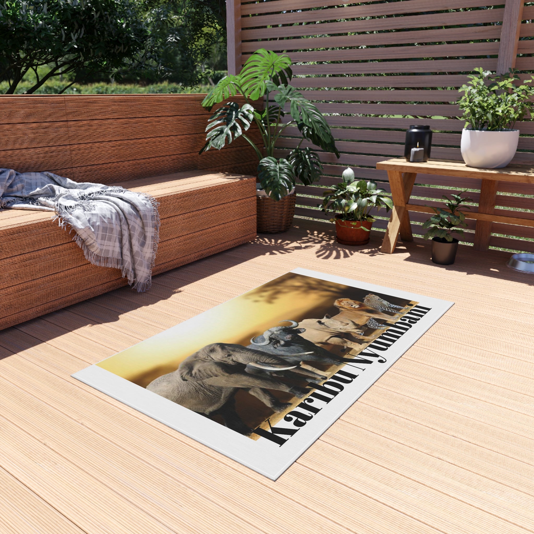 Karibu Nyumbani Outdoor Rug