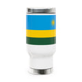 Rwanda Flag Stainless Stl Travel Mug with Handle, 14oz