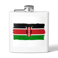 Kenya Flag Stainless Stl Flask, 6oz