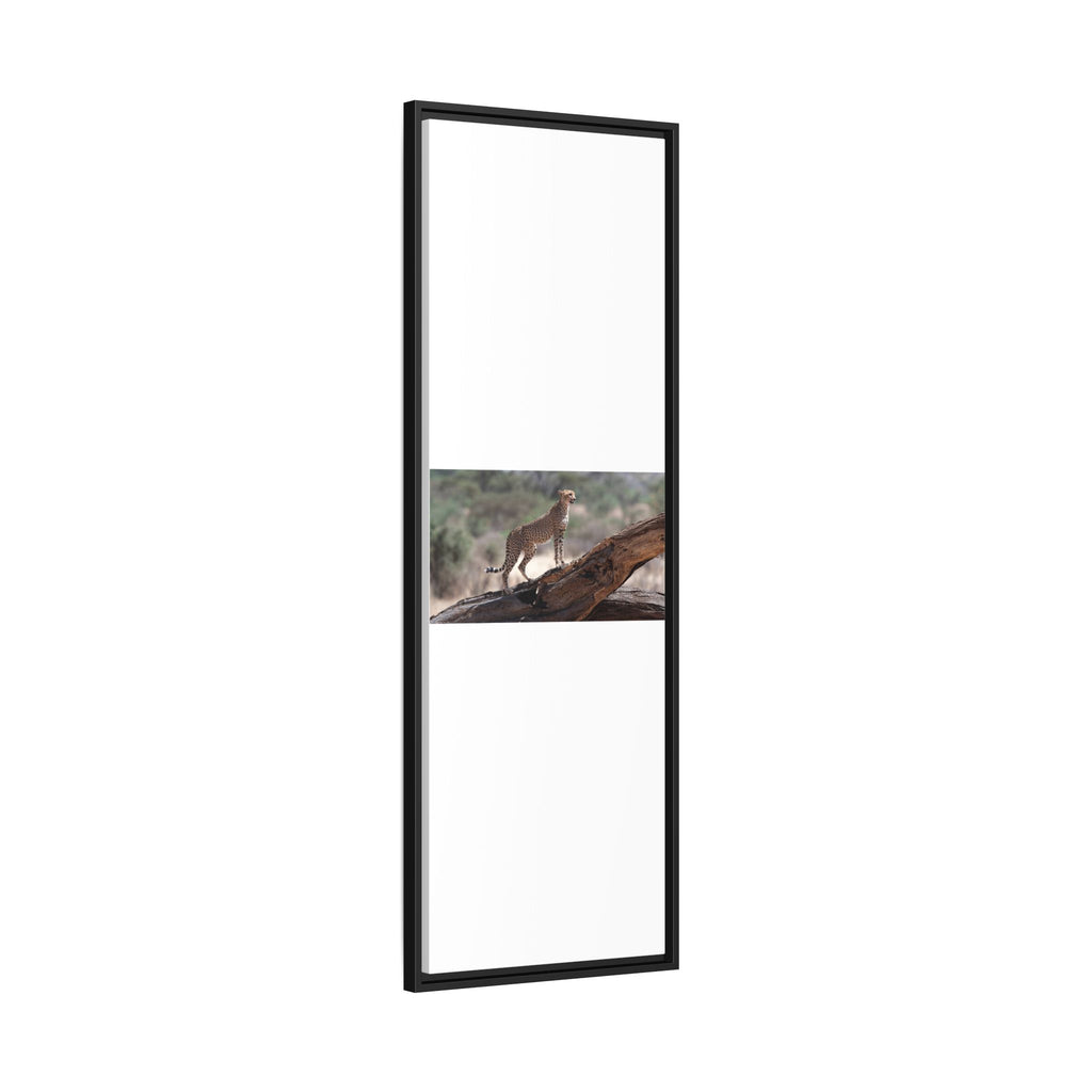 Painting Cheetah Matte Canvas, Framed (Multi-color)