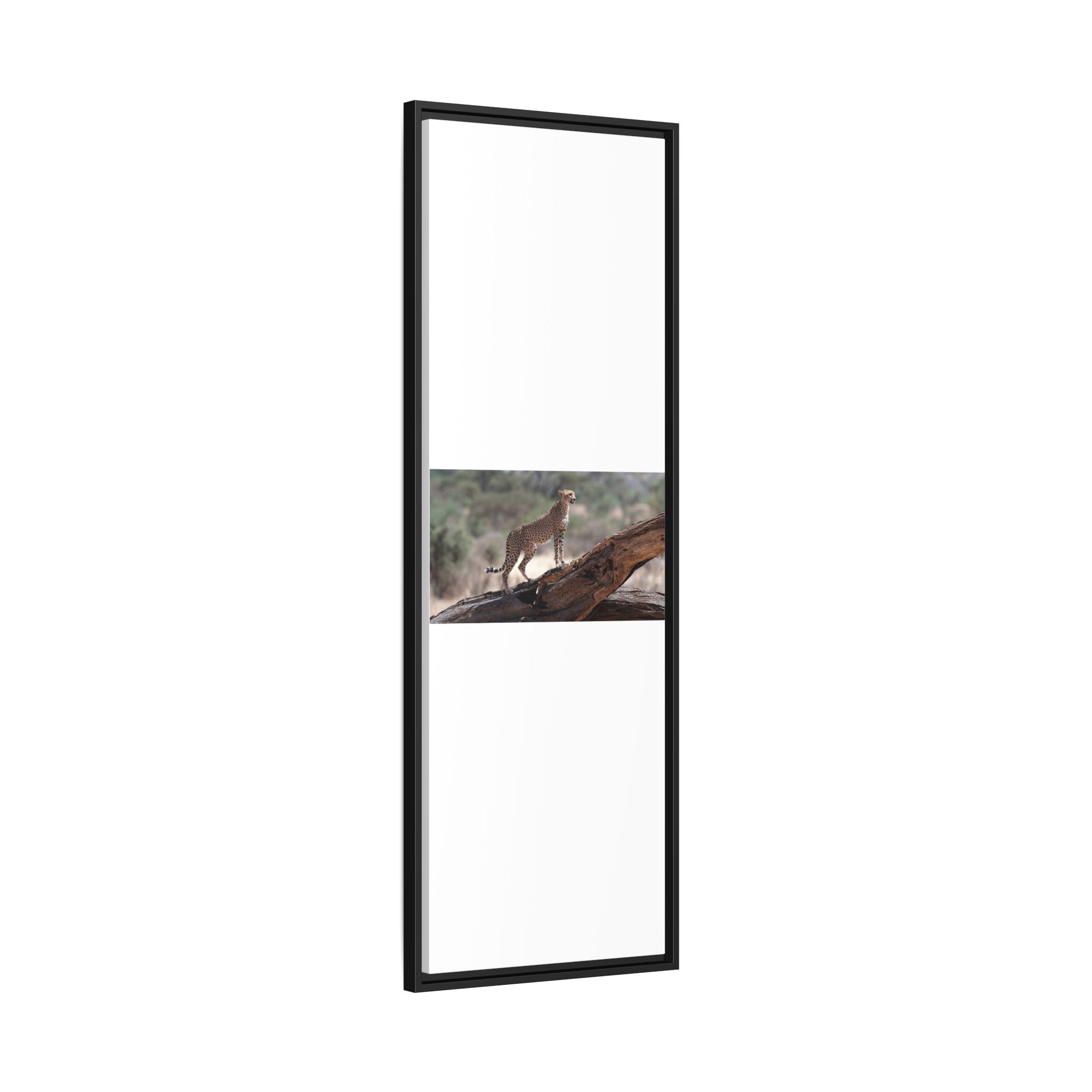 Painting Cheetah Matte Canvas, Framed (Multi-color)