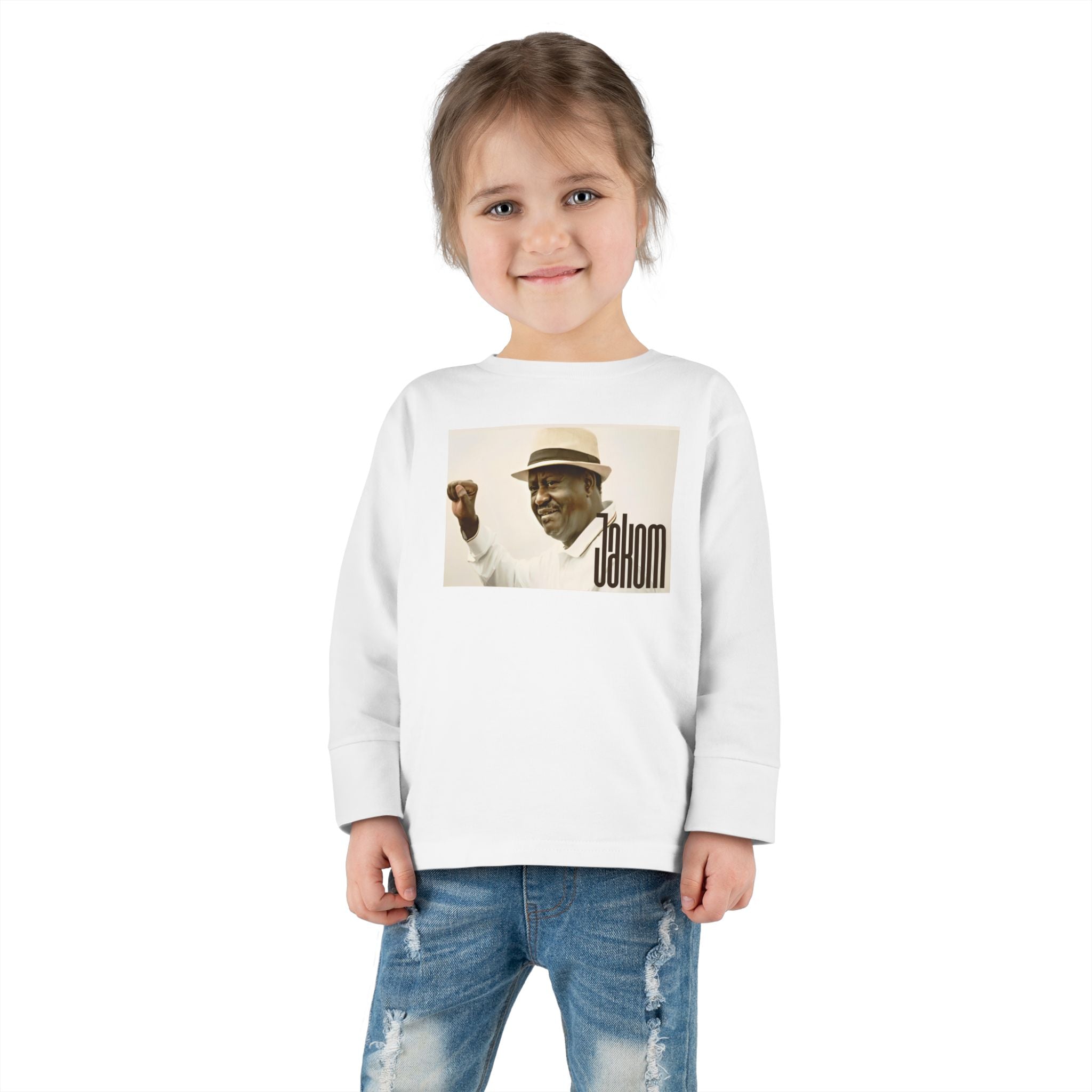 Raila Jakom 1 Toddler Long Sleeve Tee - 'Cahnom' Design