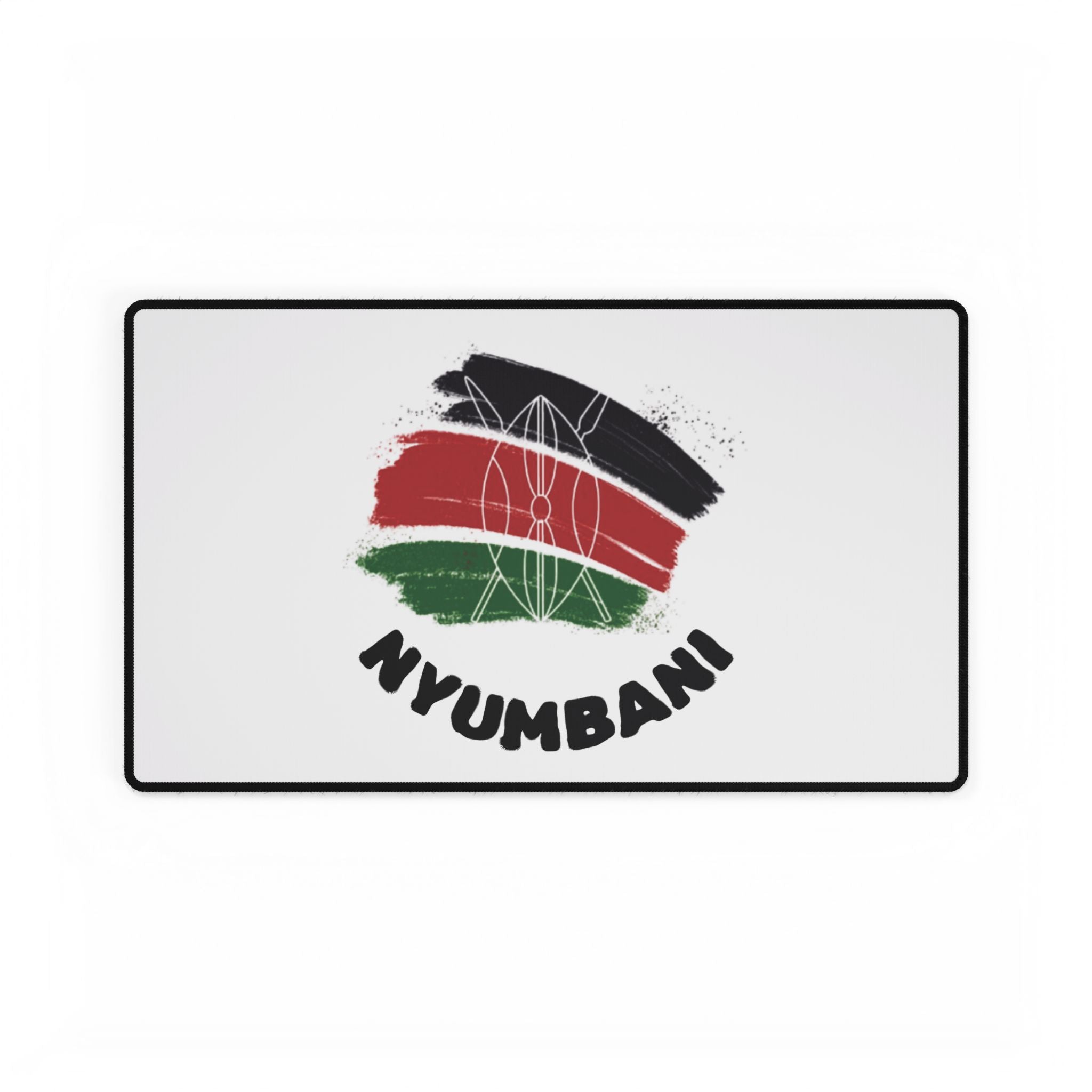 Kenya Flag Nyumbani Desk Mat - Stylish Desk Protector (mouse pad)