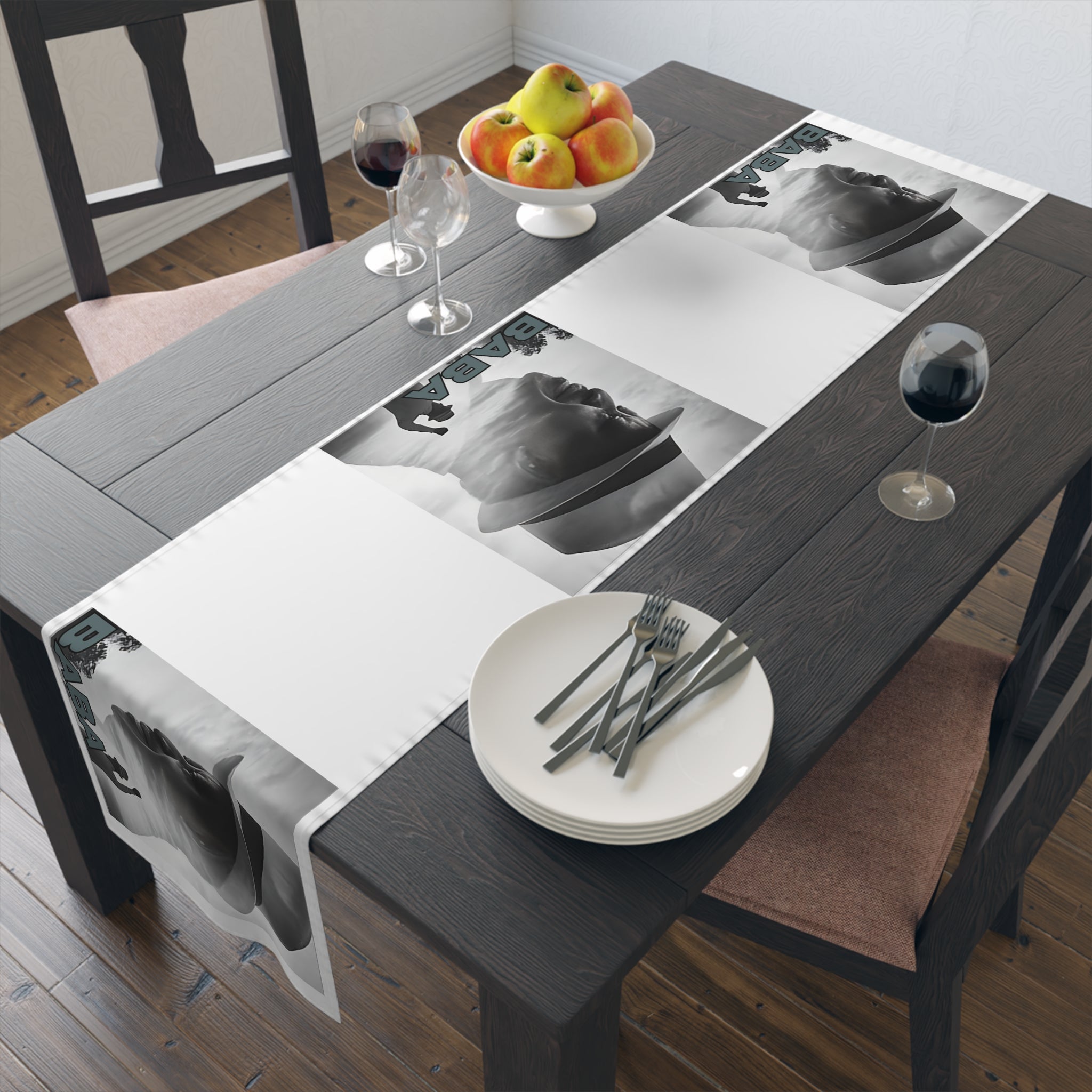 Raila Baba 3 Table Runner (Cotton, Poly)