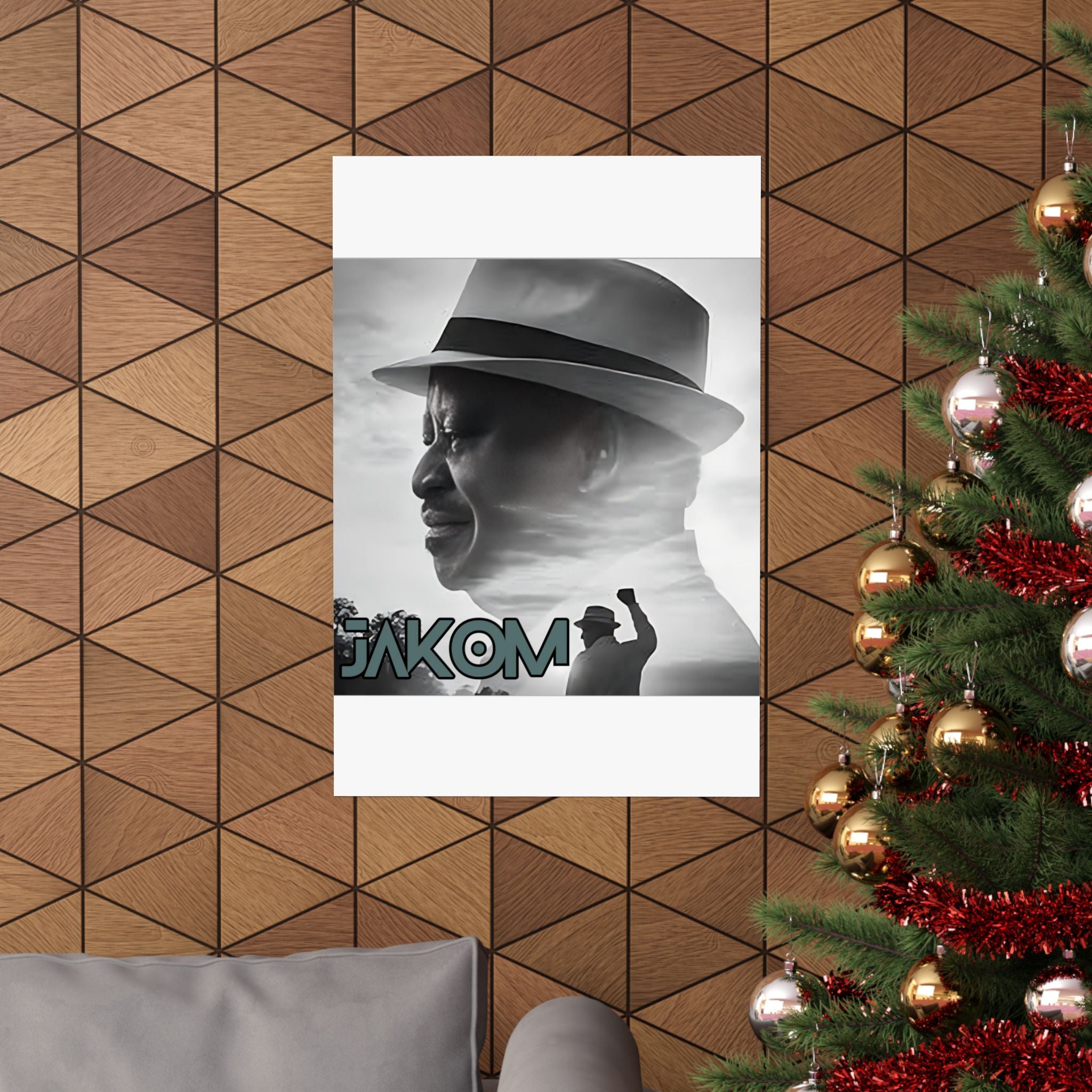 Raila Jakom 2 Vintage Portrait Poster