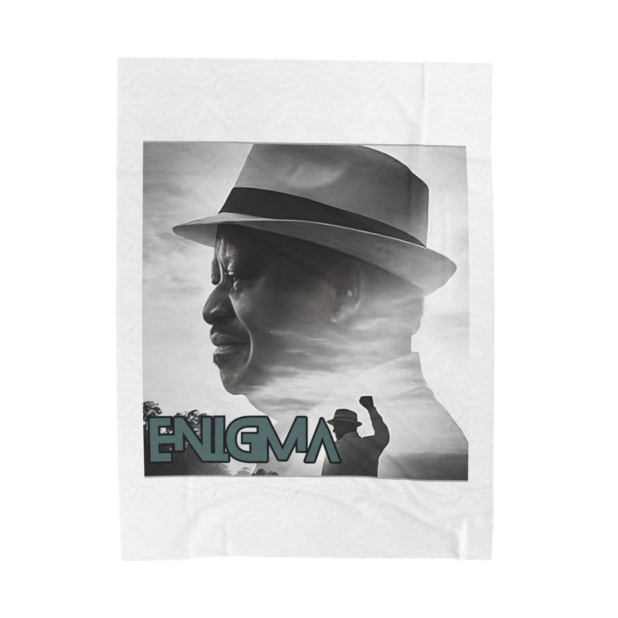 Raila Enigma 2 Portrait Velveteen Plush Blanket