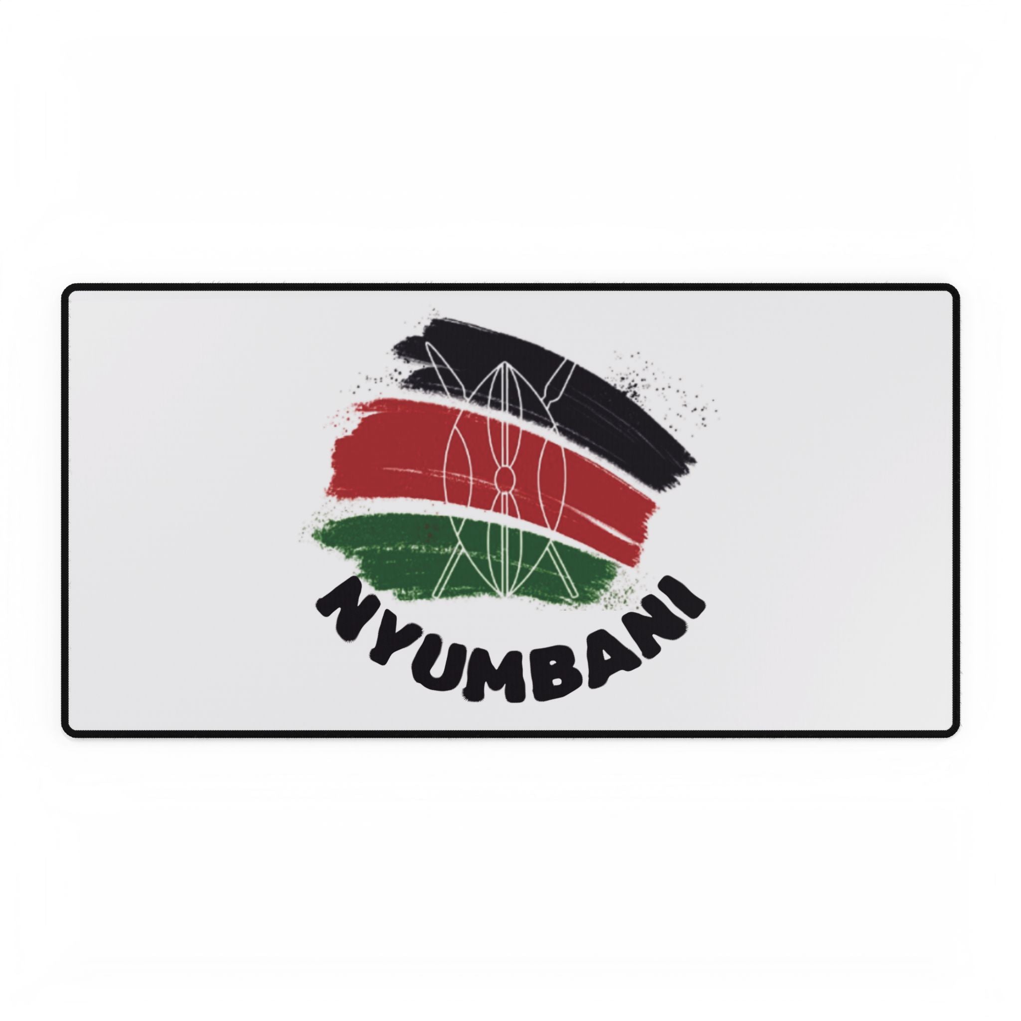 Kenya Flag Nyumbani Desk Mat - Stylish Desk Protector (mouse pad)