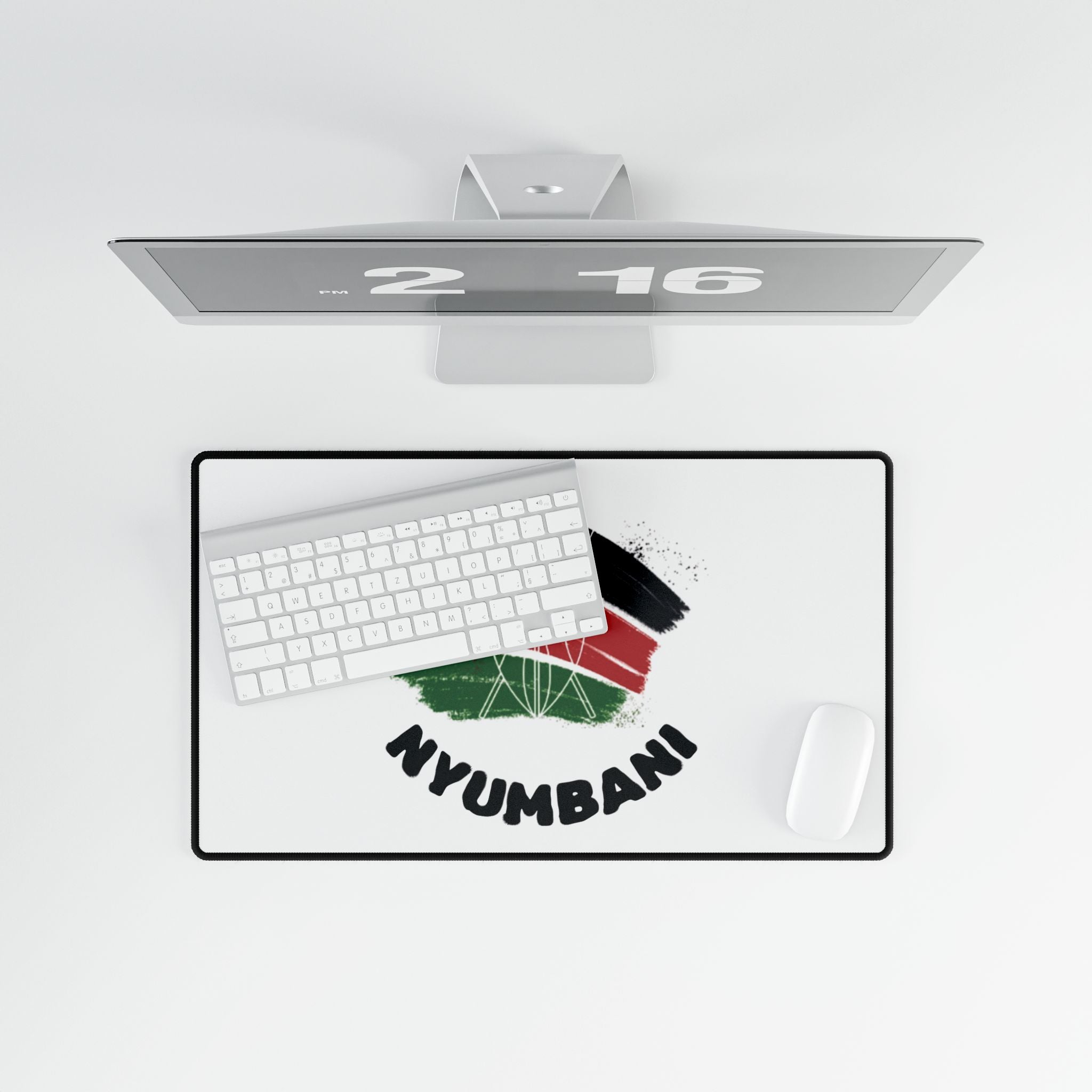 Kenya Flag Nyumbani Desk Mat - Stylish Desk Protector (mouse pad)