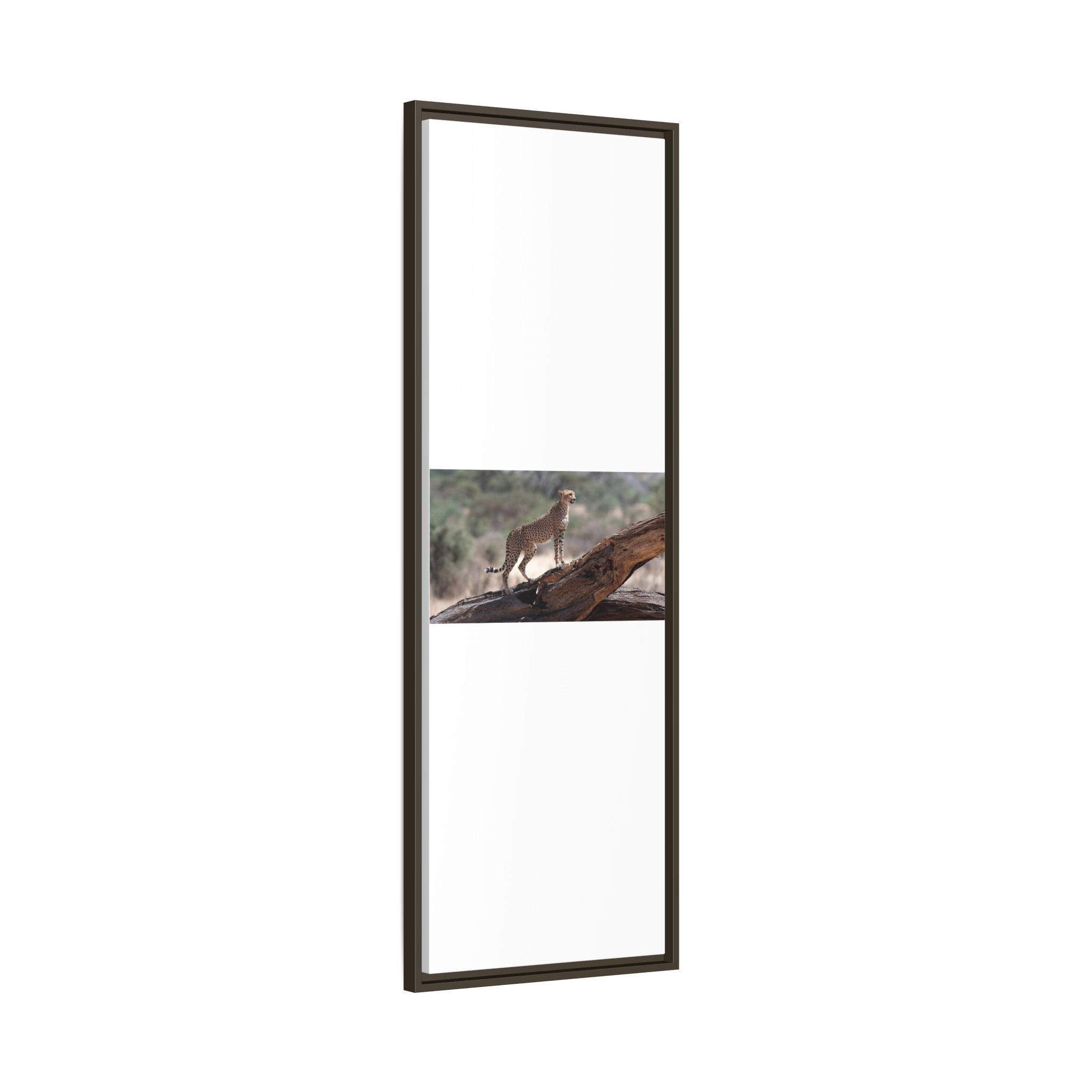 Painting Cheetah Matte Canvas, Framed (Multi-color)