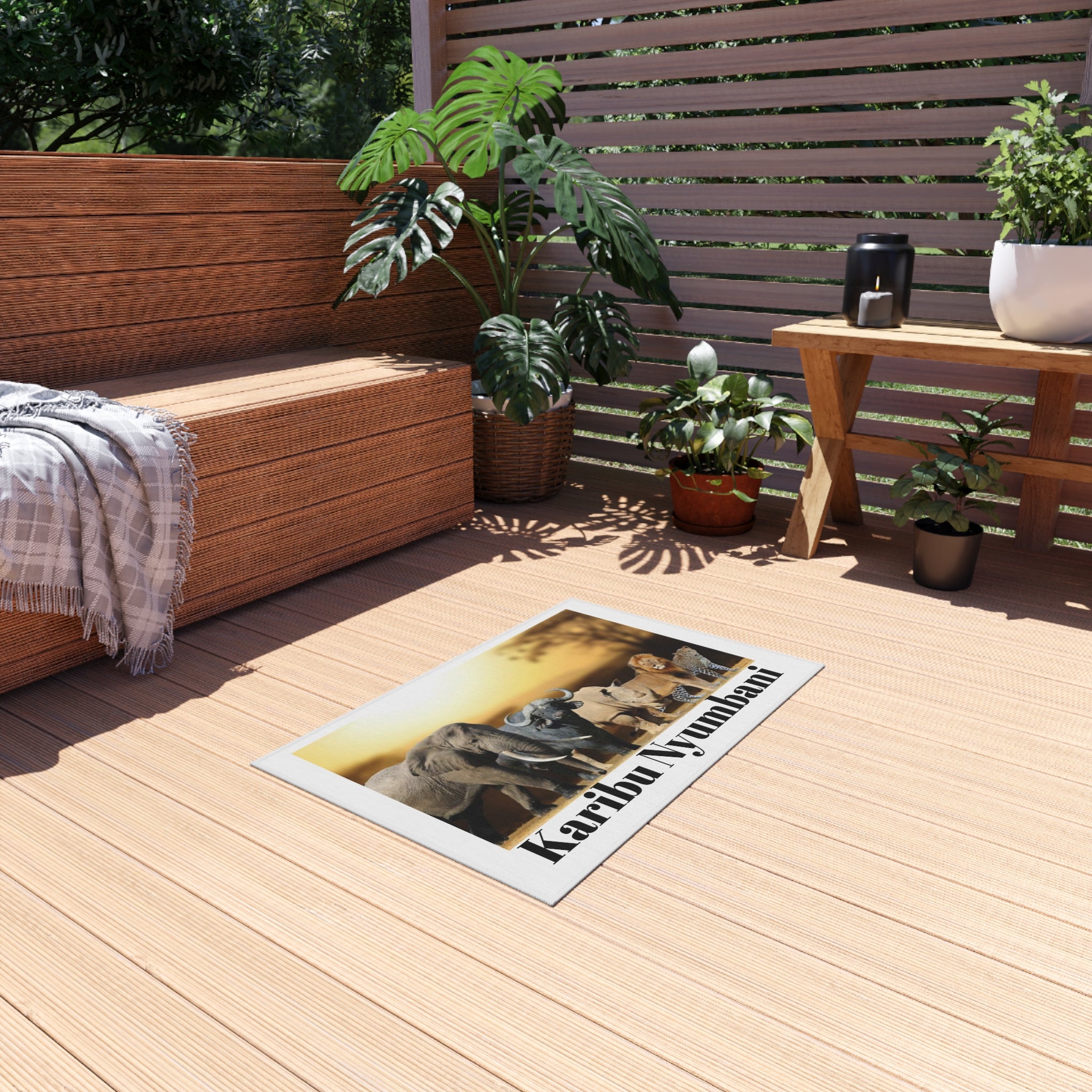Karibu Nyumbani Outdoor Rug
