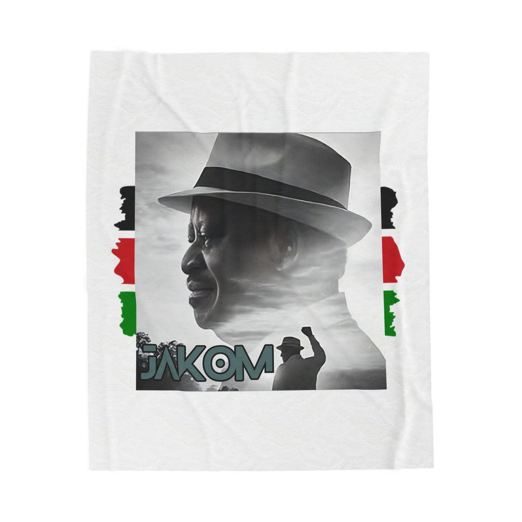 Raila Jakom 2 Kenya Velveteen Plush Blanket