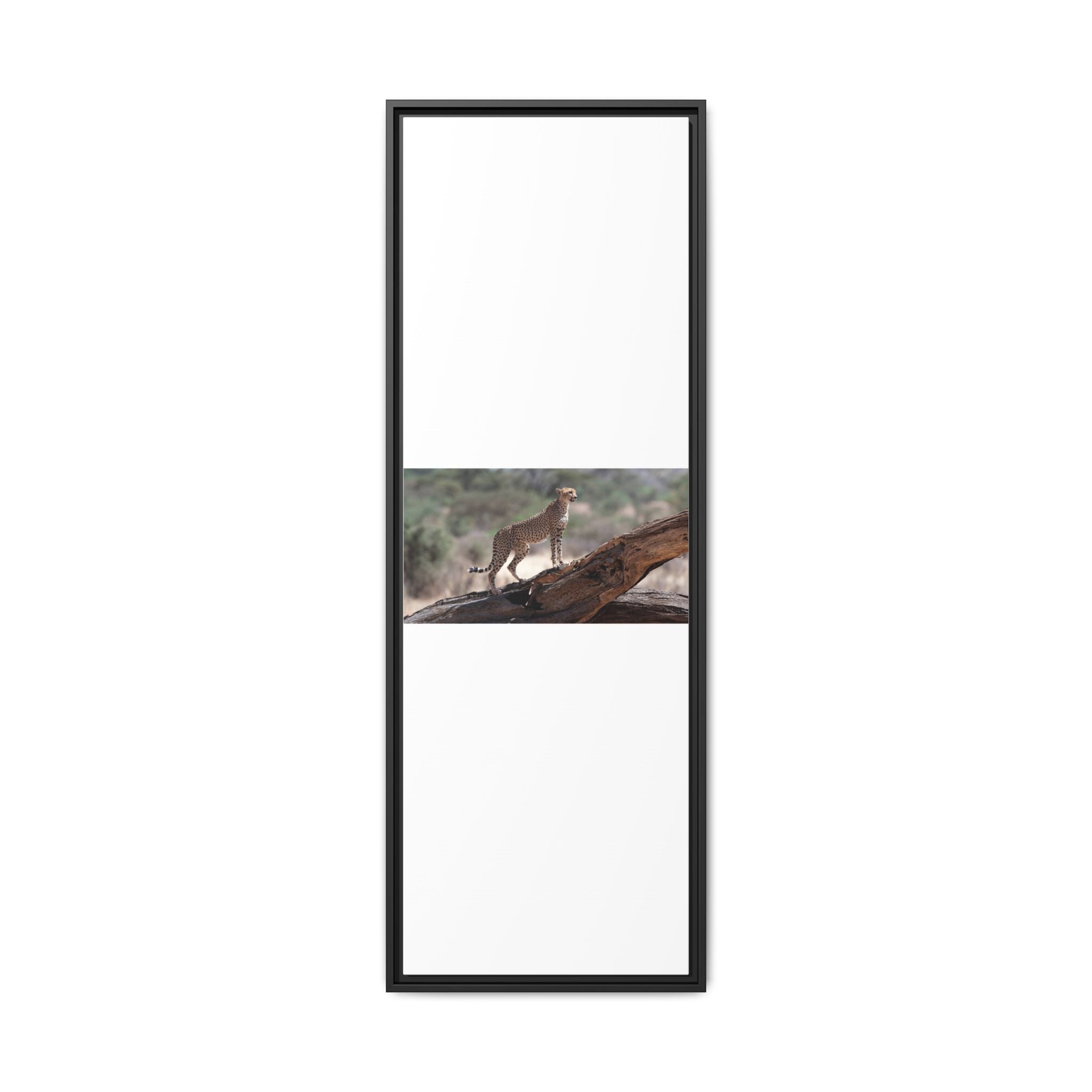 Painting Cheetah Matte Canvas, Framed (Multi-color)