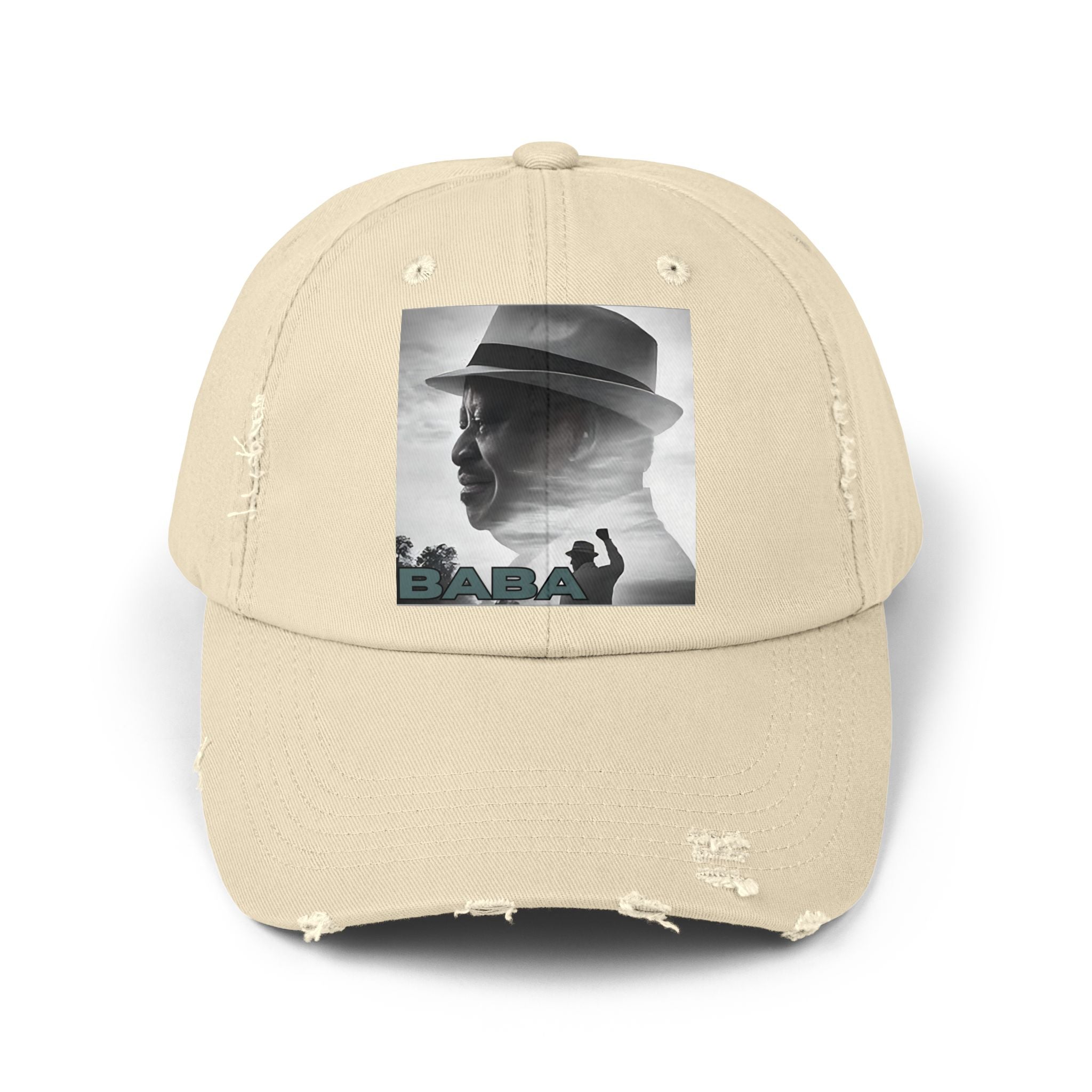 Raila Baba 3 Unisex Distressed Cap
