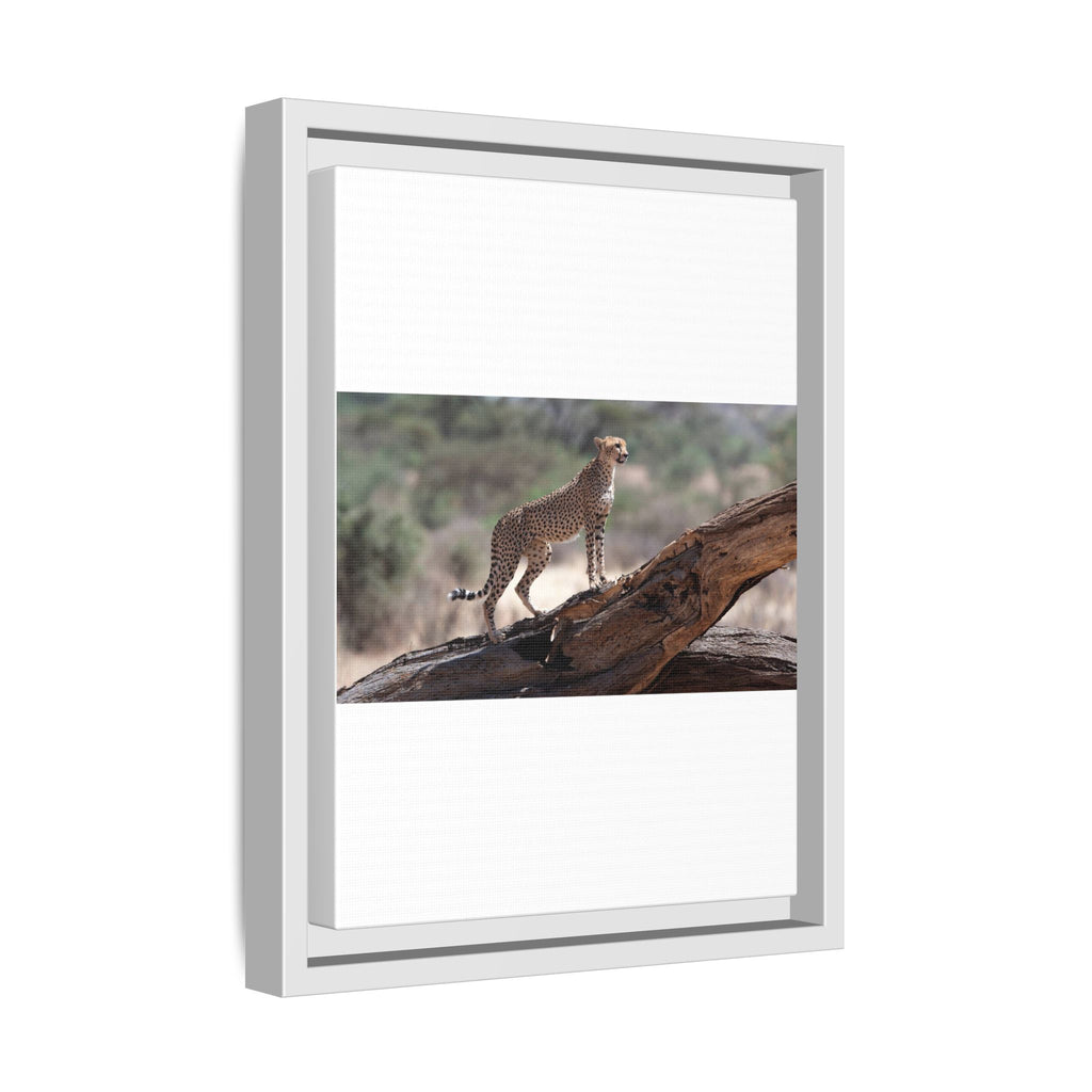 Painting Cheetah Matte Canvas, Framed (Multi-color)