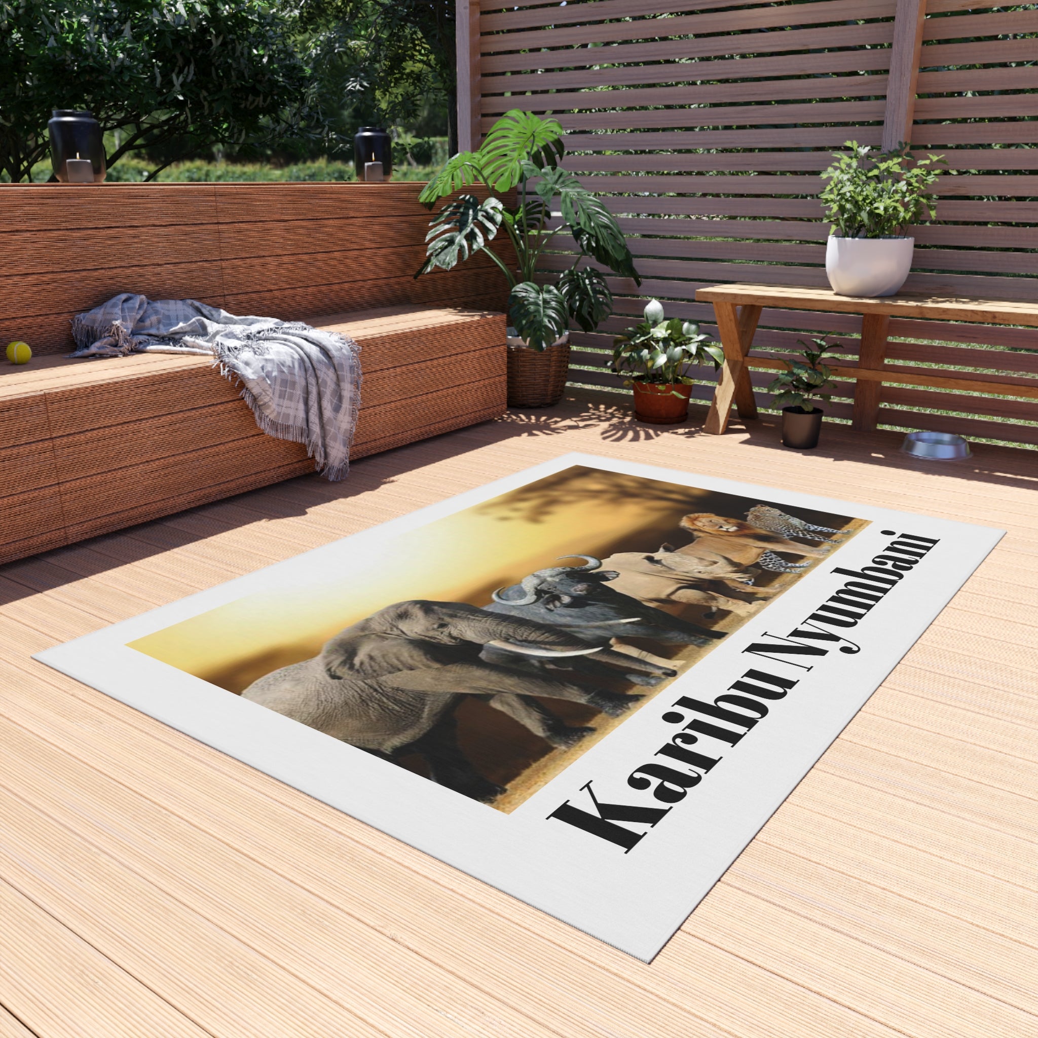 Karibu Nyumbani Outdoor Rug