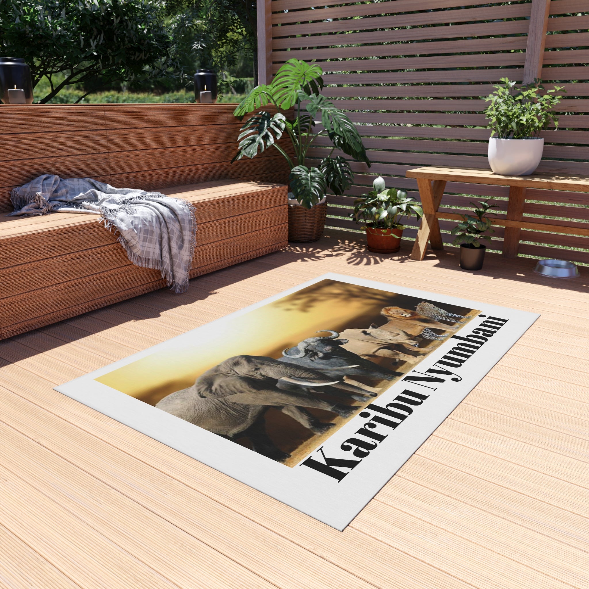 Karibu Nyumbani Outdoor Rug