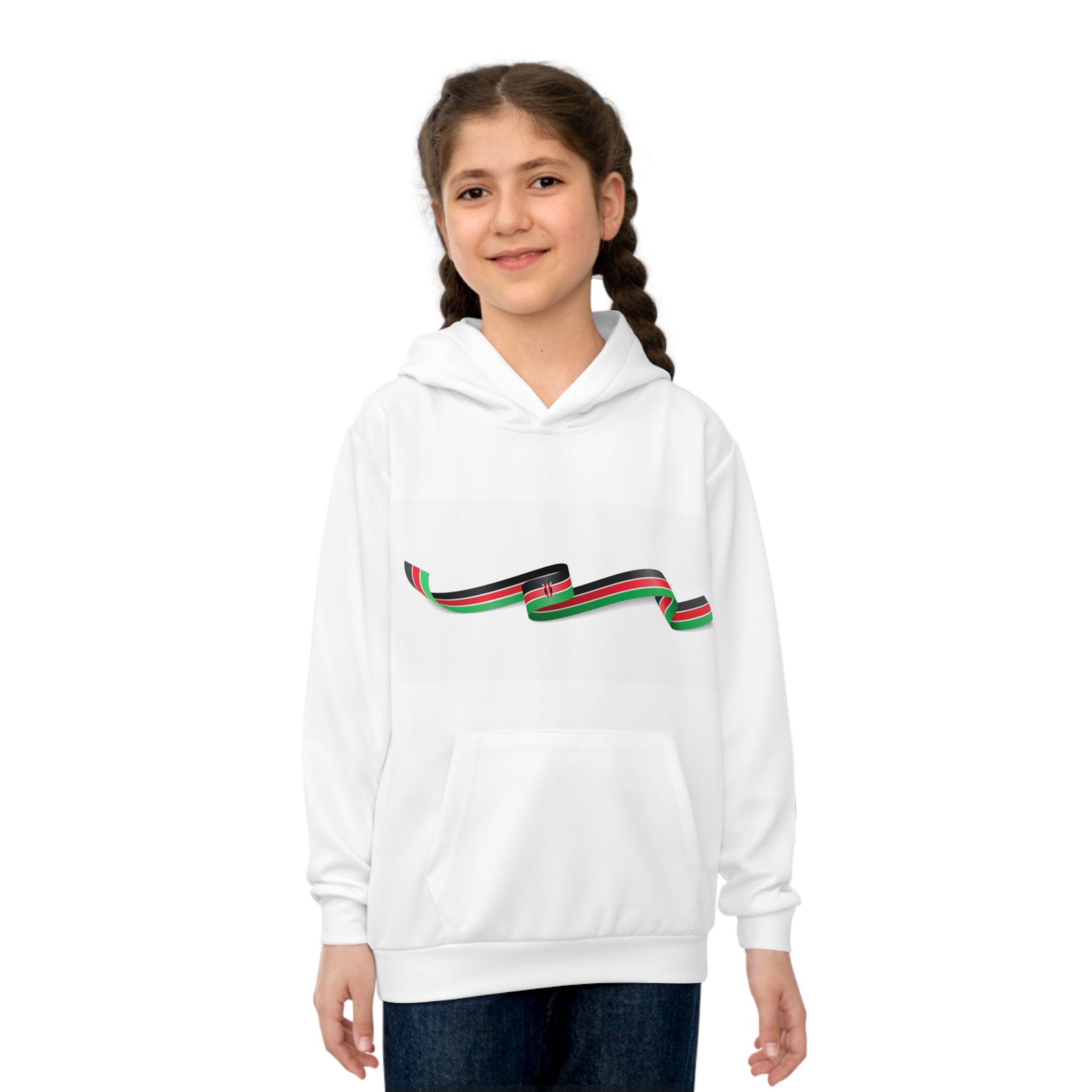 Kenya Flag Children's Hoodie (AOP)
