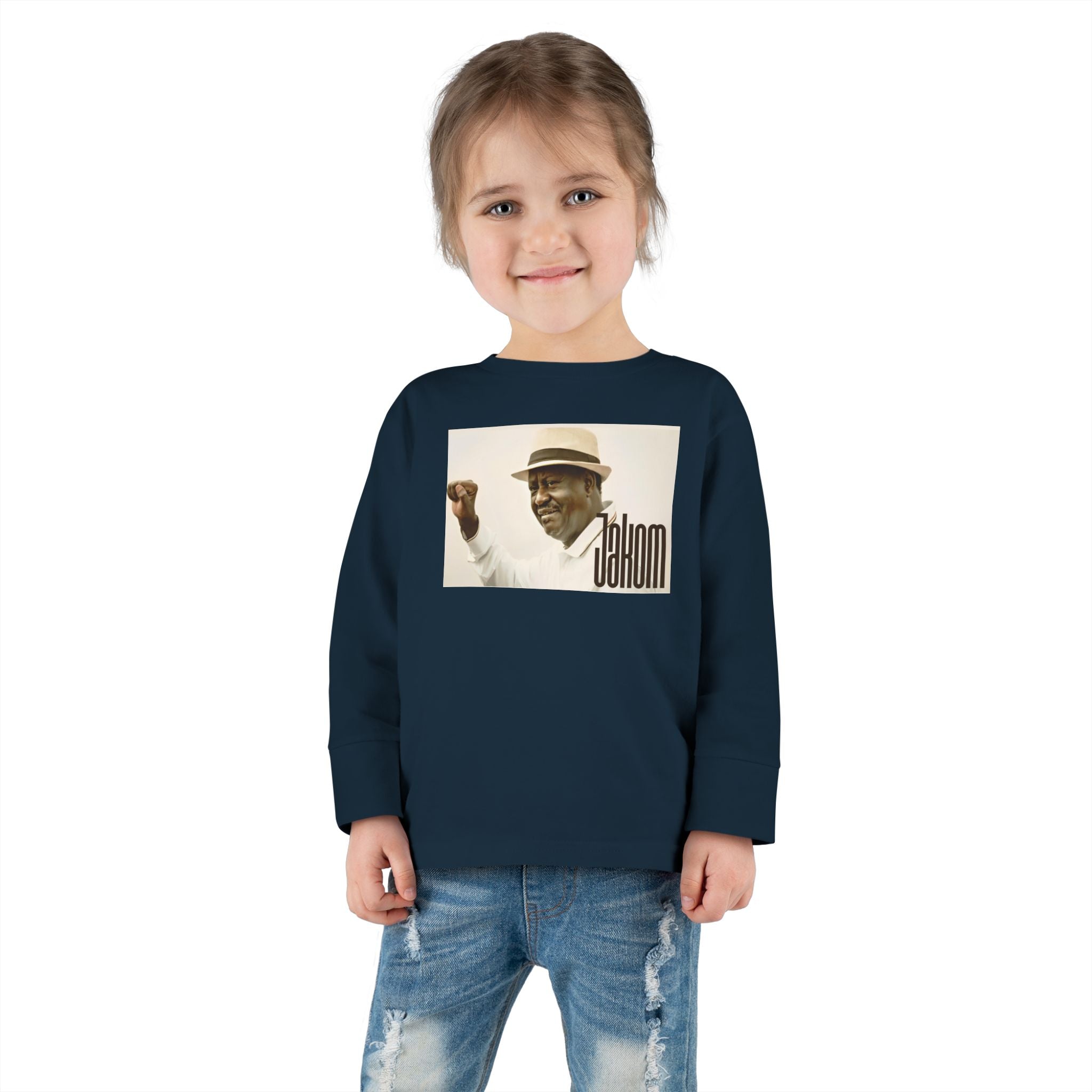 Raila Jakom 1 Toddler Long Sleeve Tee - 'Cahnom' Design