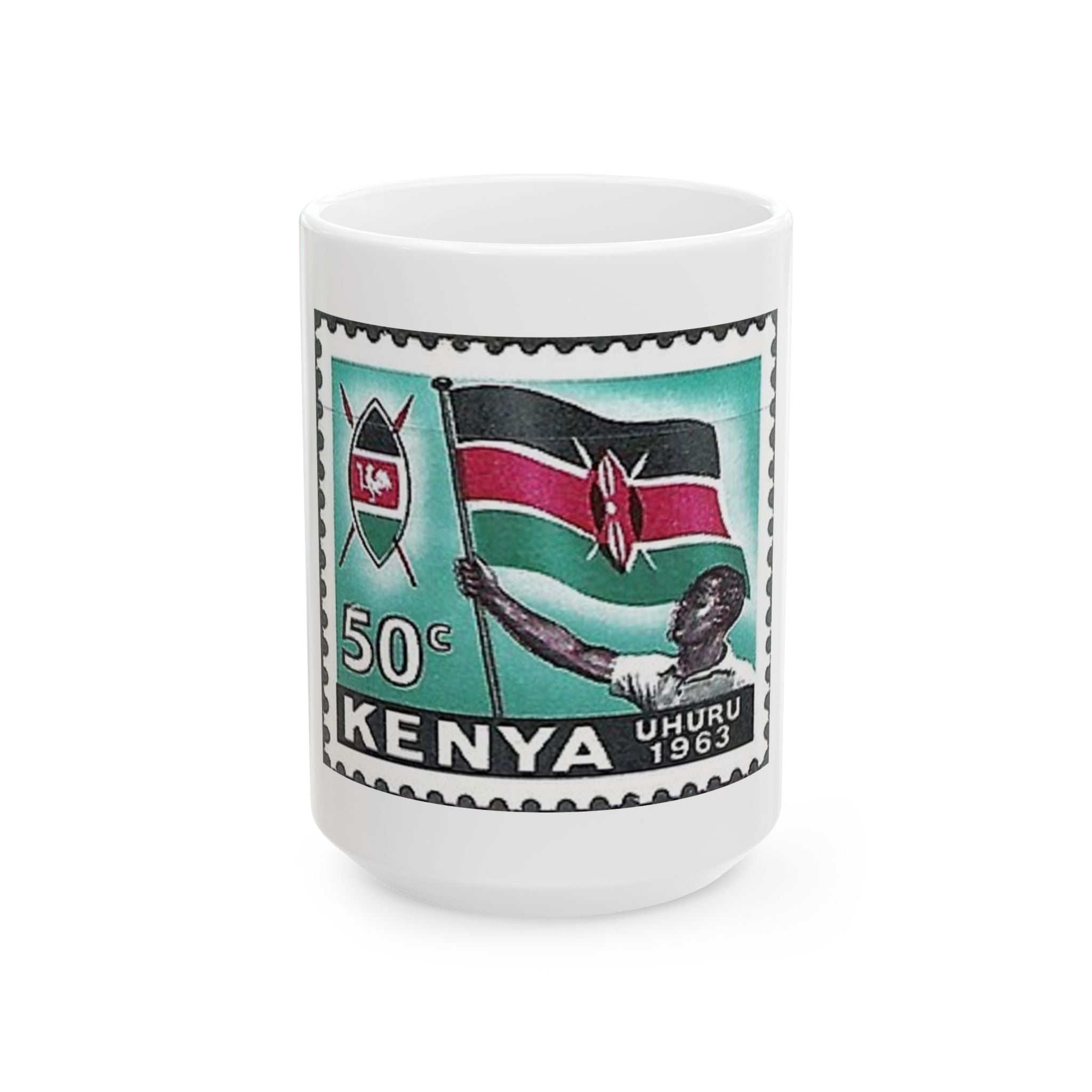 Stamp Collection Ceramic Mug, (11oz, 15oz)