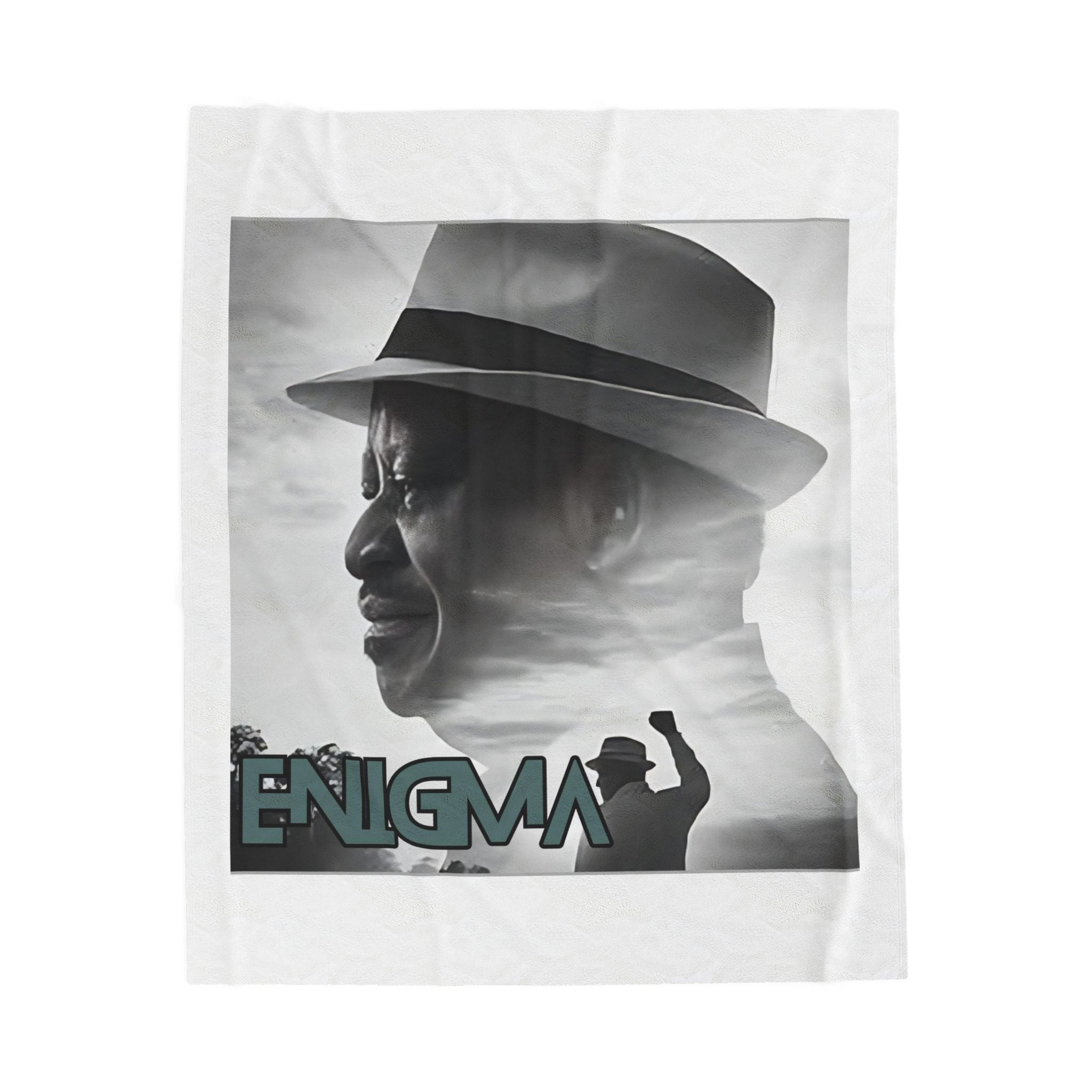 Raila Enigma 2 Portrait Velveteen Plush Blanket