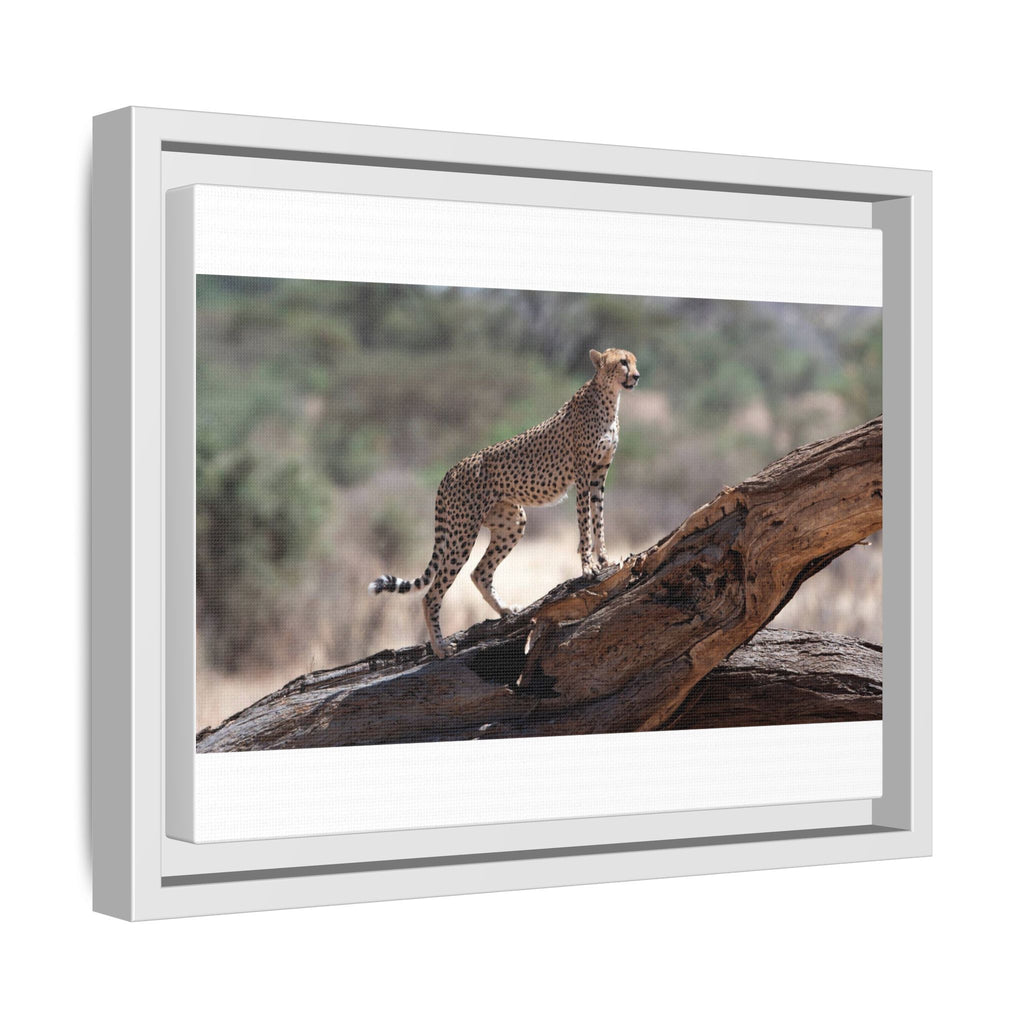 Painting Cheetah Matte Canvas, Framed (Multi-color)