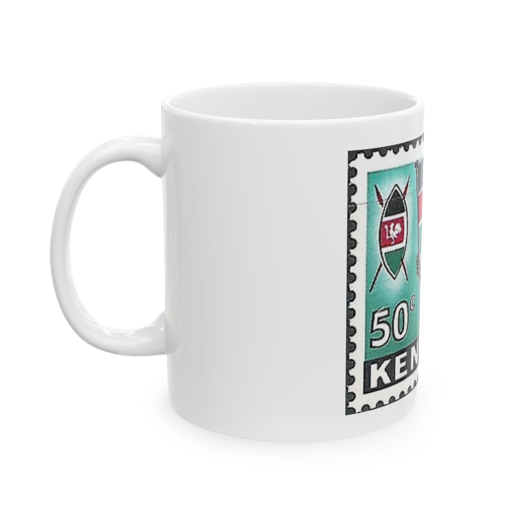 Stamp Collection Ceramic Mug, (11oz, 15oz)